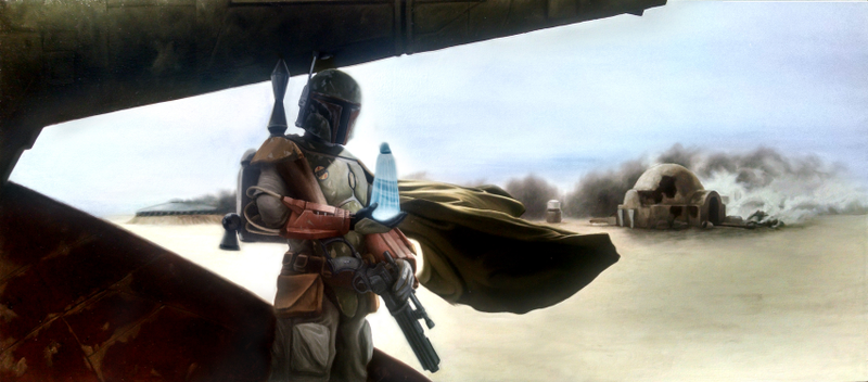 Illustration for article titled These Paintings and Sculptures in the Official Star Wars Art Show Are Insanely Gorgeous